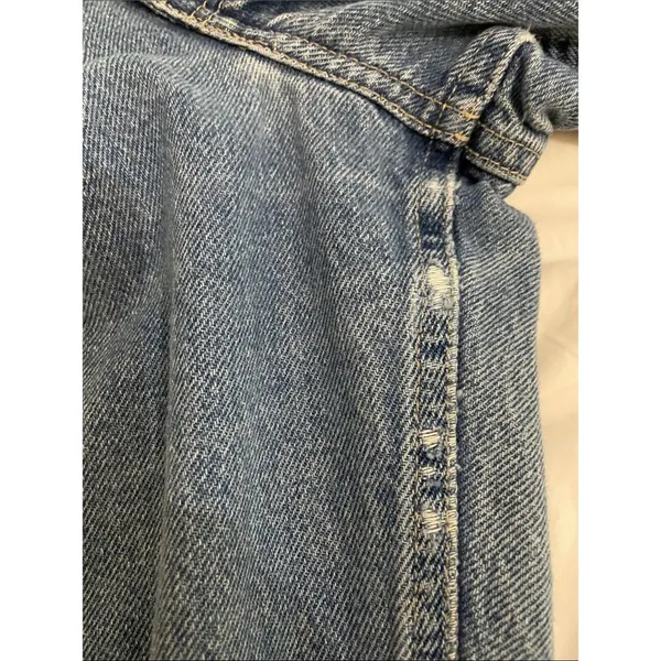 VTG 90s Brittania Jeans Womens 12 Tall High Waist Mom Tapered Blue Denim 31x32 - Image 12