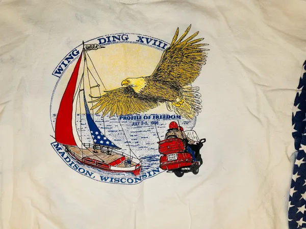 Vintage 1996 Wing Ding XVIII Rally Madison, Wisconsin Men’s Sweatshirt-XL - Image 14