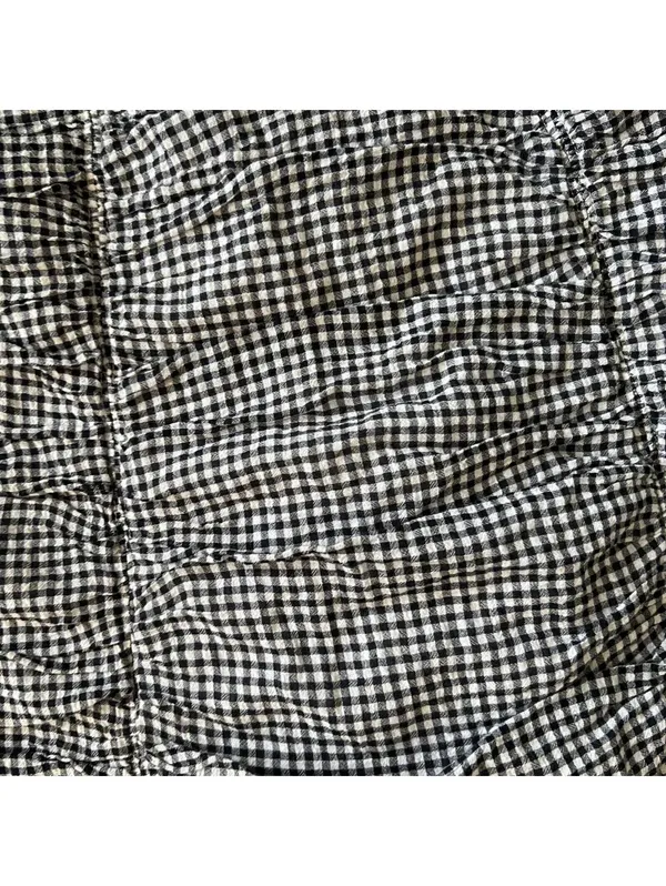 Abercrombie & Fitch gingham ruched preppy fairycore summer skirt Size Small - Image 6