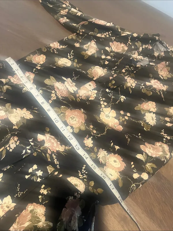 Tuckernuck Black Floral Long-Sleeve Dress Sz S - Image 6