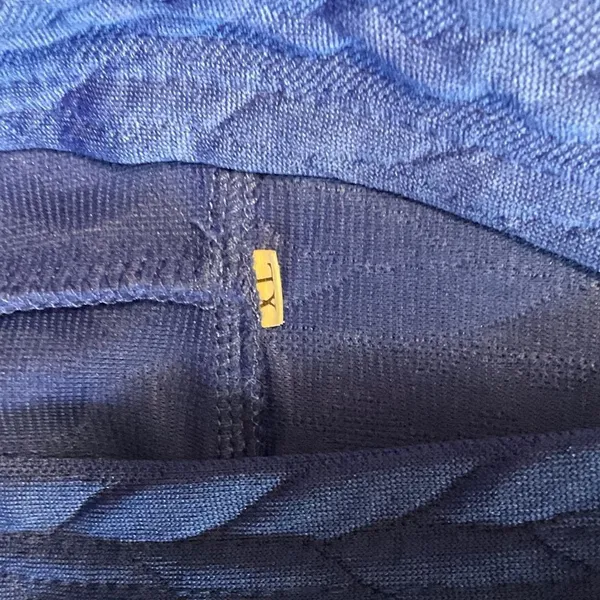 Elegant Blue Women's Quilted Hoodie - Image 5