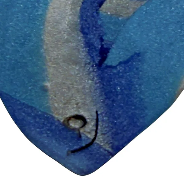 RARE Polymer Abstract Sleeping Face Brooch Pin SIGNED Art Nouveau Modernist - Image 3