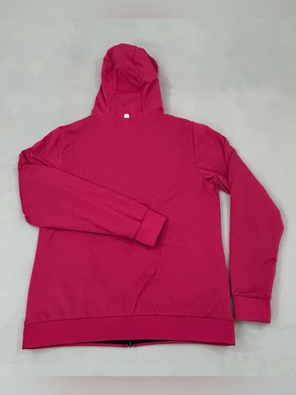 T-Mobile Black & Pink Full Zip Up Reversible Hoodie Sweatshirt Women’s Size L - Image 14