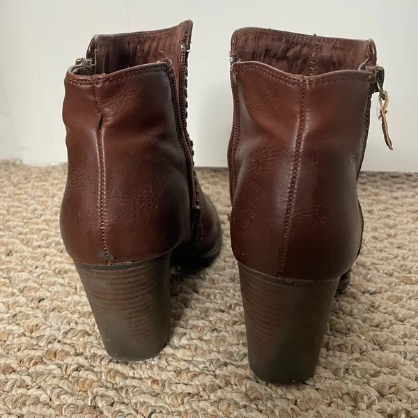 JustFab Chestnut Ankle Booties - Image 3