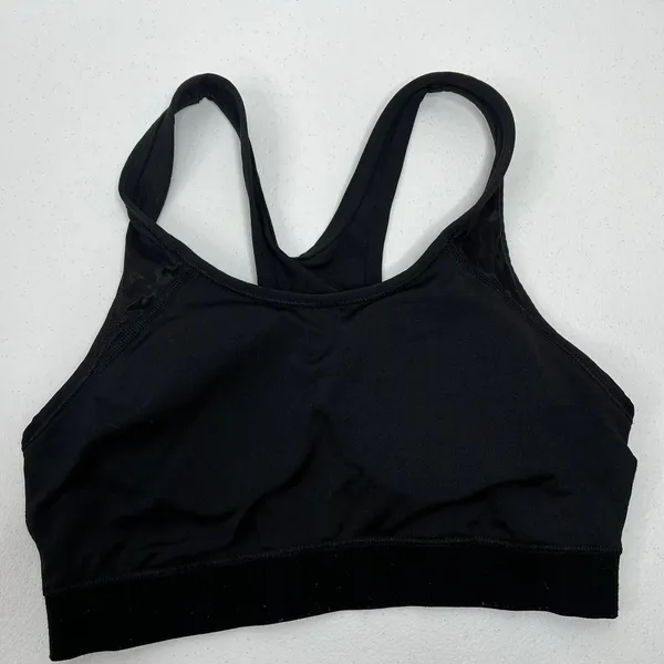 Victoria's Secret VS Pink Size S Sports Bra Ultimate Lightly Lined Black Padded‎ Band Logo Women’s - Image 6