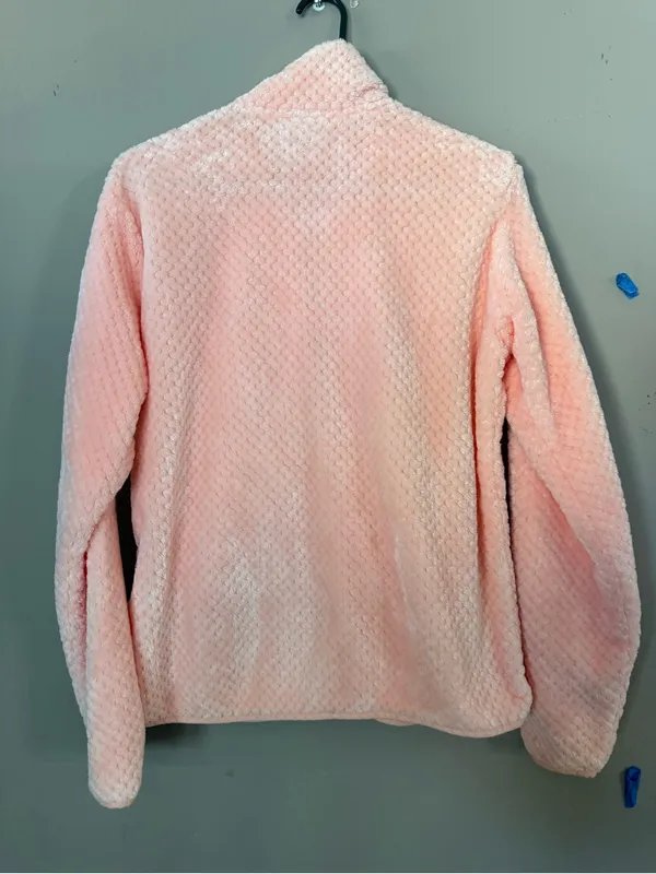 Columbia Cozy Pink Plush Full-Zip Jacket lg - Image 2