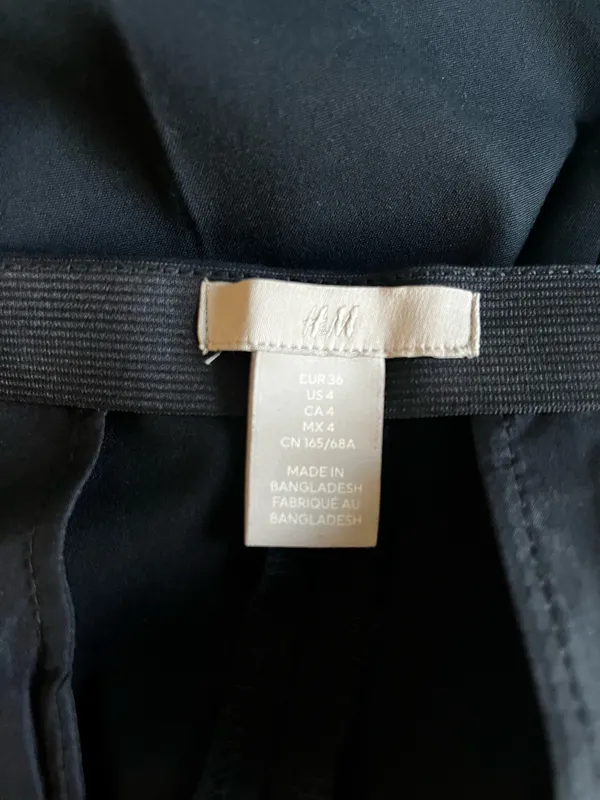 H&M Straight Leg Navy Blue Slacks - Image 2