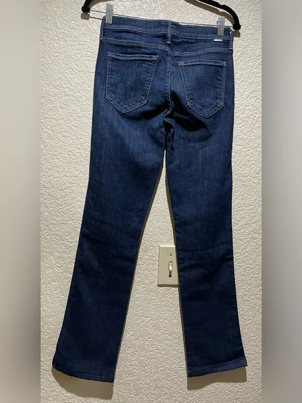 MOTHER Straight Leg The Rascal Skimp Jeans in Dark Blue Wash Size 26 - Image 5