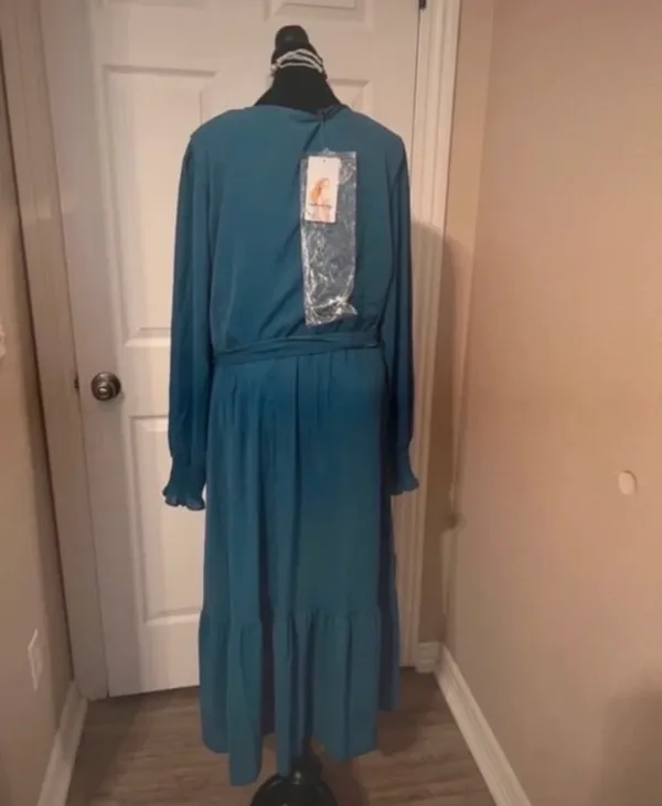 Formal blue evening dress - Image 2