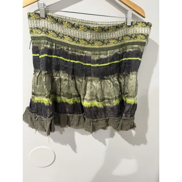 FP MART Vintage Y2K The Originals Tie-Dyed Mini Skirt Sz S Free People Green W - Image 3