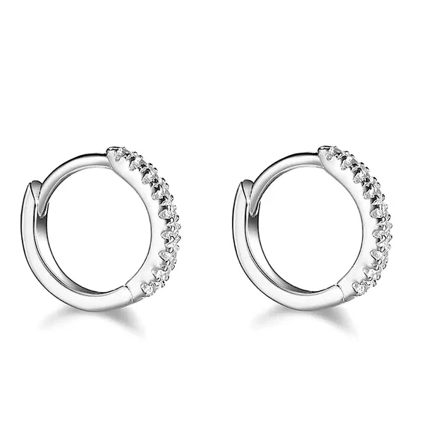 Huggie Hoop Earrings |‎ 925 Sterling Silver - Image 5