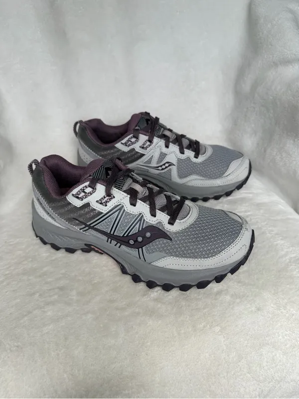 Saucony Excursion TR14 Sneakers Womens 8 Gray Purple Trail Running Walking Shoe - Image 2