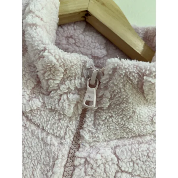 Gilly Hicks Pink Bow‎ Sherpa Full Zip Jacket Cozy Fleece Soft Girl Size M NWT - Image 8