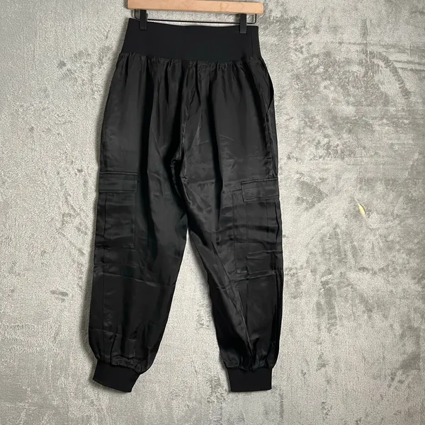 Cinq a‎ Sept Giles Cupro Cropped Cargo Joggers Luxe Utility Large Minimilast - Image 4