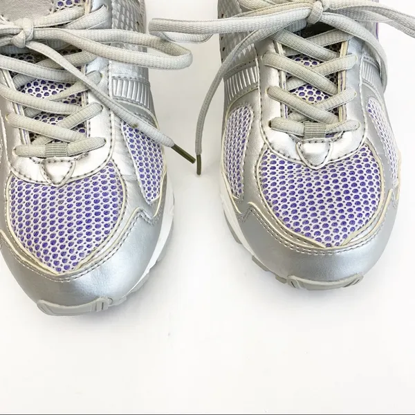 G-Defy Gravity Defyer Athletic Running Walking Shoes Sneakers: Grey/Purple/White - Image 4