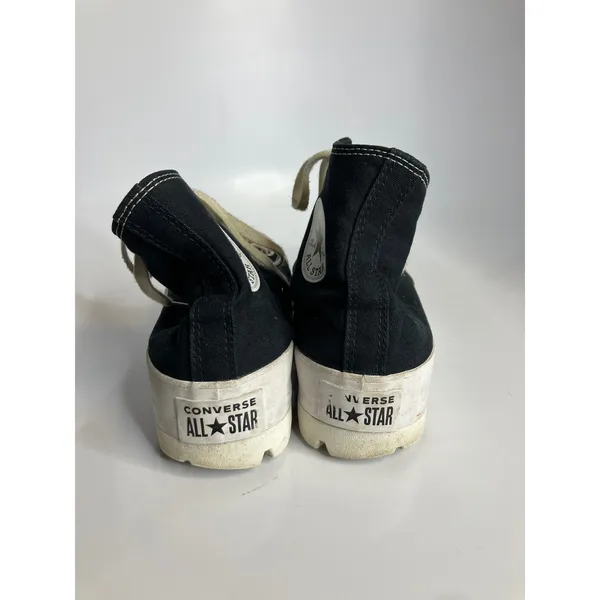 Converse Lugged High Top Sneakers Womens 10‎ Black Good Platform Canvas Lug Sole - Image 4