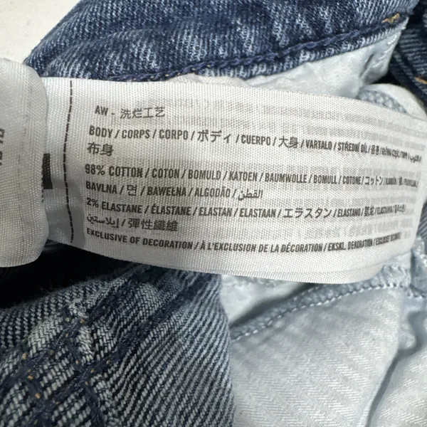 Abercrombie & Fitch The 90S Straight Jeans Ultra High Rise 25/0R Blue Denim - Image 6