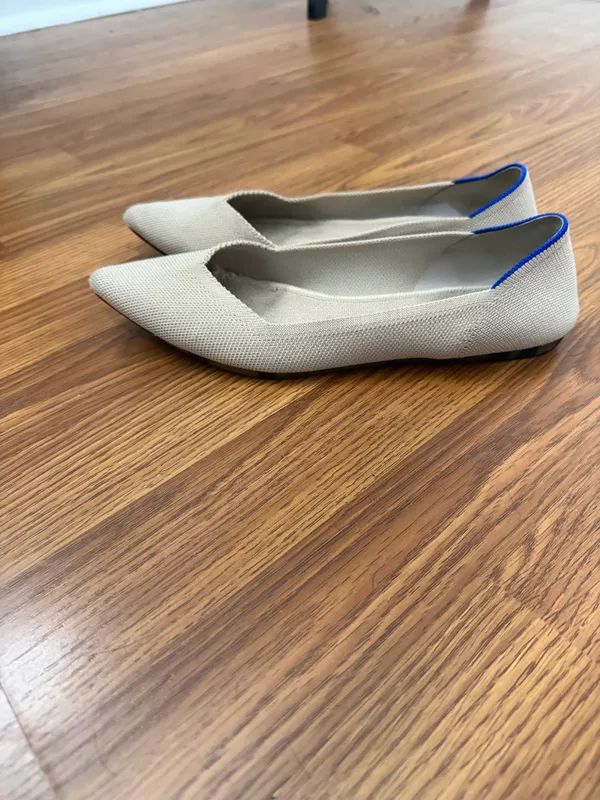 Rothy's The Point Flax Birdseye Neutral Flats Size 9.  - Image 3