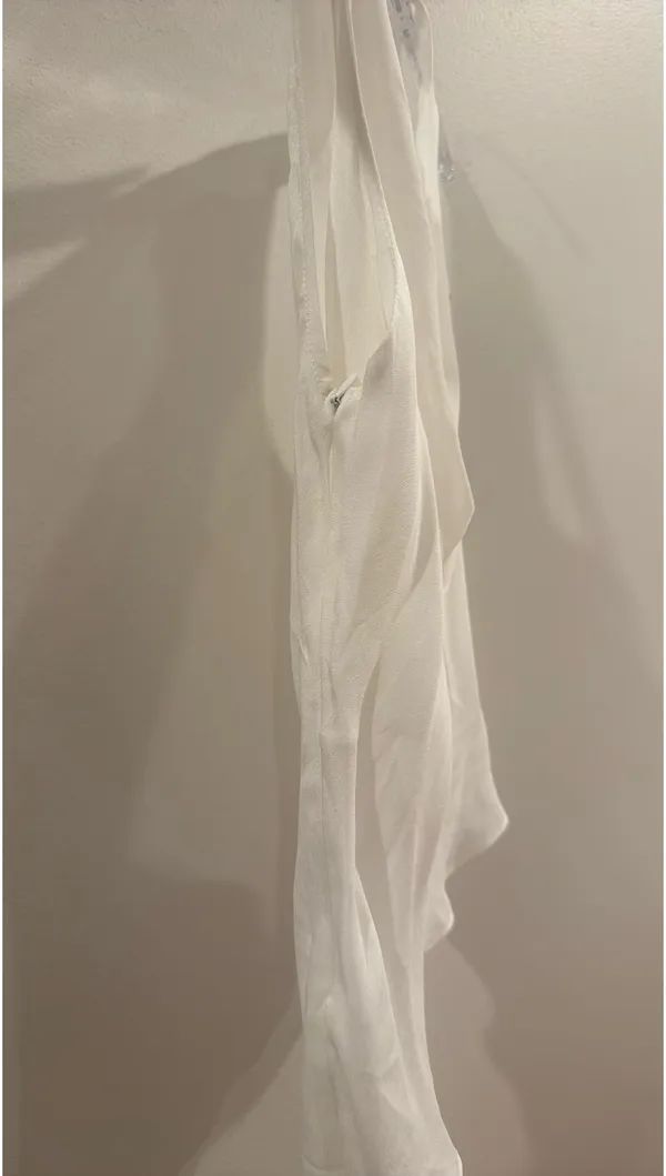 Edikted White Cowl Neck Mesh Bodysuit  - Image 3