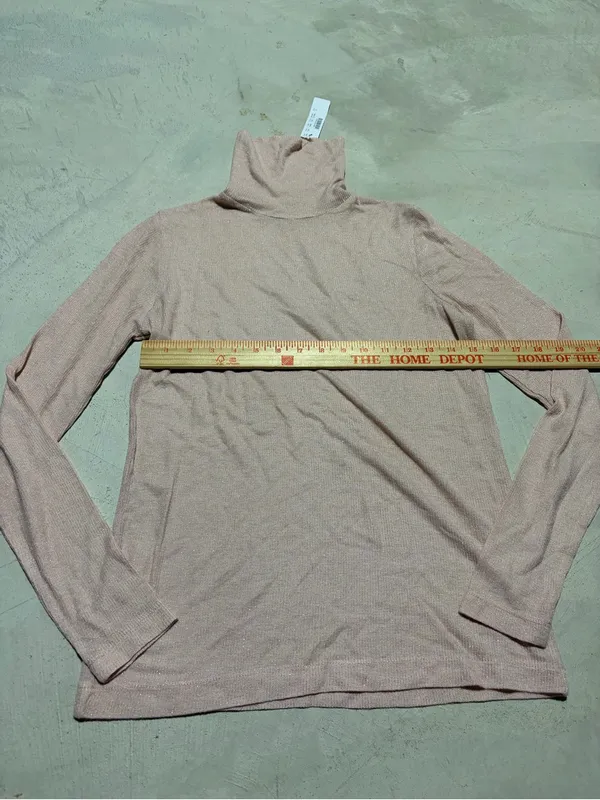 J. Crew NWT Women's Lightweight Turtleneck Long Sleeve Top pink small - Image 3
