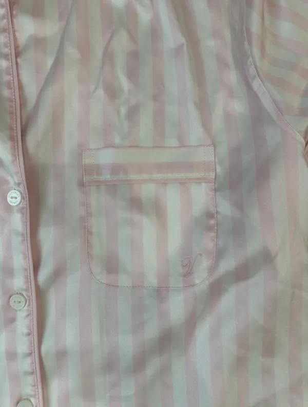 Victoria's Secret Pajama Set Satin Pink - Image 2
