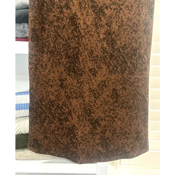 Open Edit Boho Brown Tulip Hem Flowy Knee Length Festival Earthy Skirt S NWT - Image 7