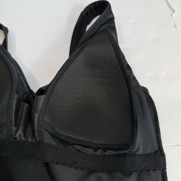 Lands End Black SlenderSuit Wrap One Piece Soft Cup‎ Swimsuit Size 6 - Image 9