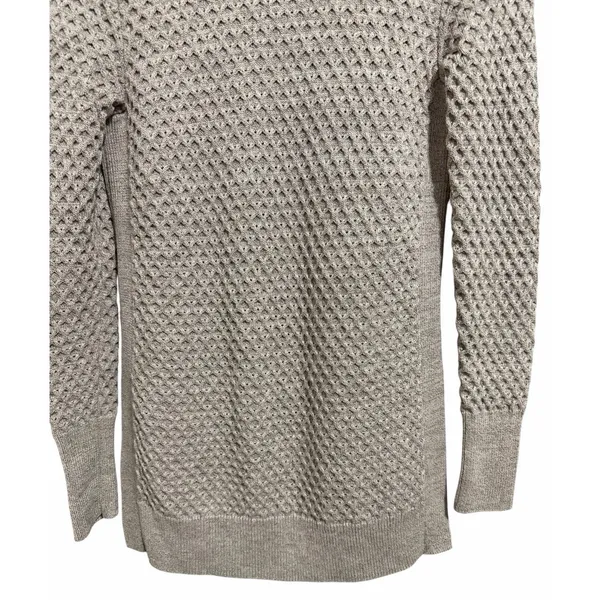 Athleta Honeycomb Tunic Sweater‎ Wool Blend Beige Women's Size Small - Image 6