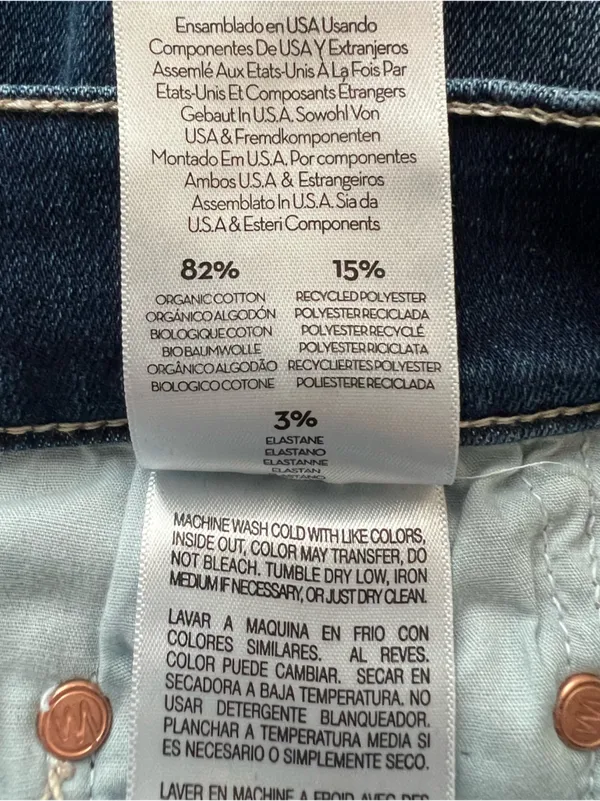 MOTHER Denim Women’s High Waisted Rail Ankle Fray Crop Jeans High Fidelity Wash - Image 7