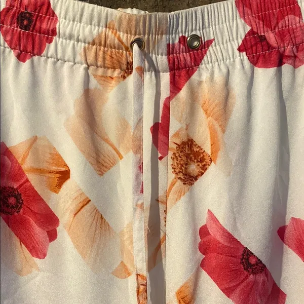 Calvin Klein Red and Orange Wide Leg Lounge Pants - Image 2