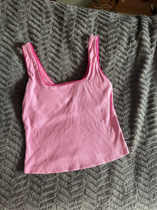 Thrive Societe Square Neck Tank Pink Size L - Image 4