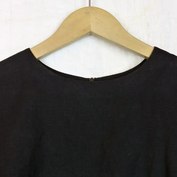 Alpha60 High Low Tunic Top Womens S Black Linen Cotton Lagenlook Minimalist Chic - Image 6
