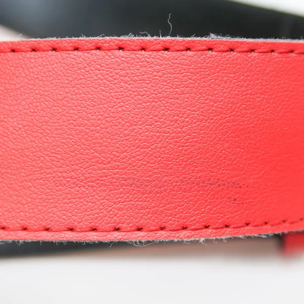 Vintage 90s Red Belt with Sparkly Butterfly Buckle - Image 4