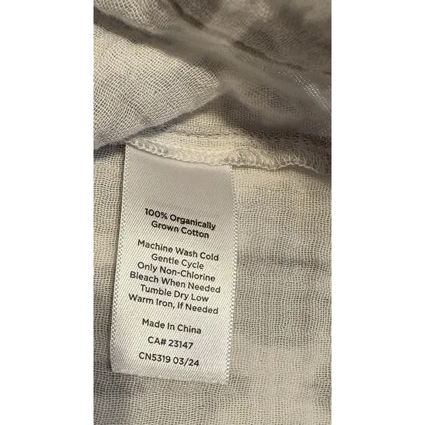 Talbots Haven Well Within 100% Organic Cotton Gauzy Lightwght Lounge Top Size M - Image 5