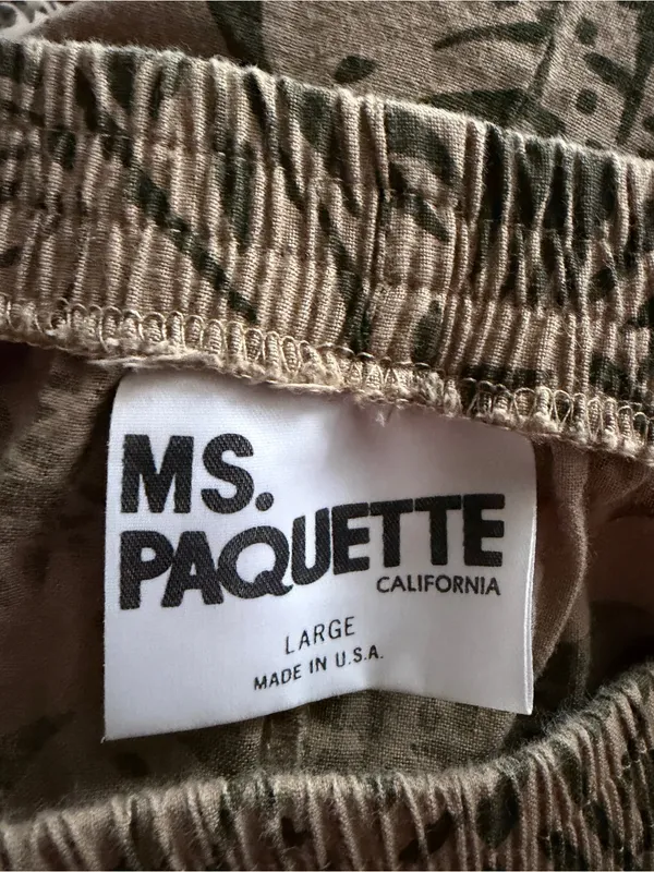 Ms. Paquette California Brown Elastic Waist Skirt Size L - Image 3