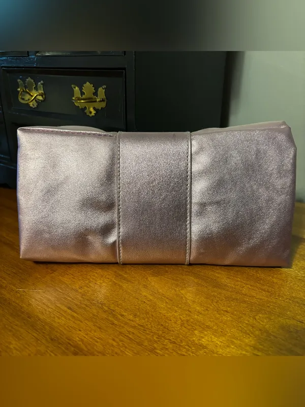 Versace Parfums Metallic purple clutch - Image 3
