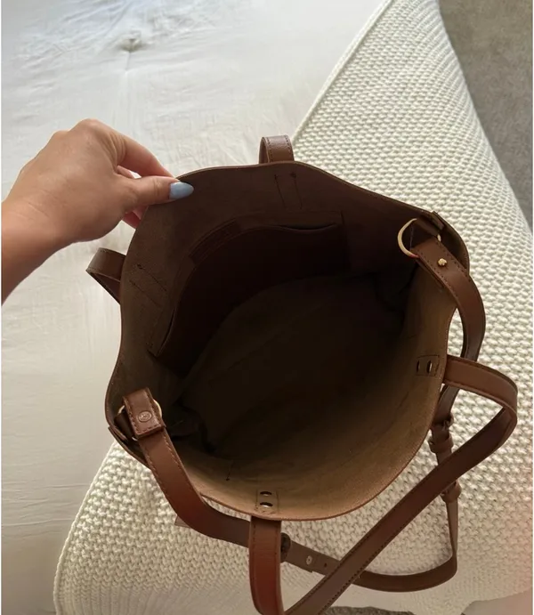 Henny + Lev brown tote purse - Image 3