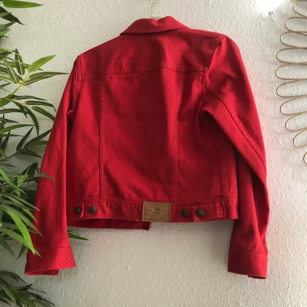 Ralph Lauren Reddish Orange  denim jacket (Size S) - Image 2