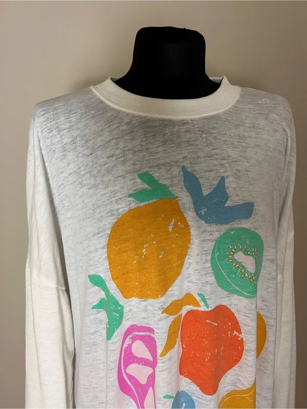 Show Me Your Mumu James Oversized Fruit Graphic Sweatshirt - Image 3