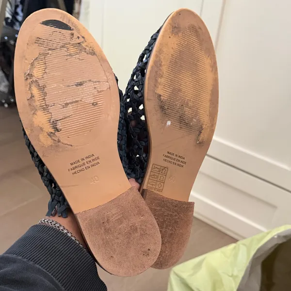 Free People Mirage Woven Leather Mules - Image 2