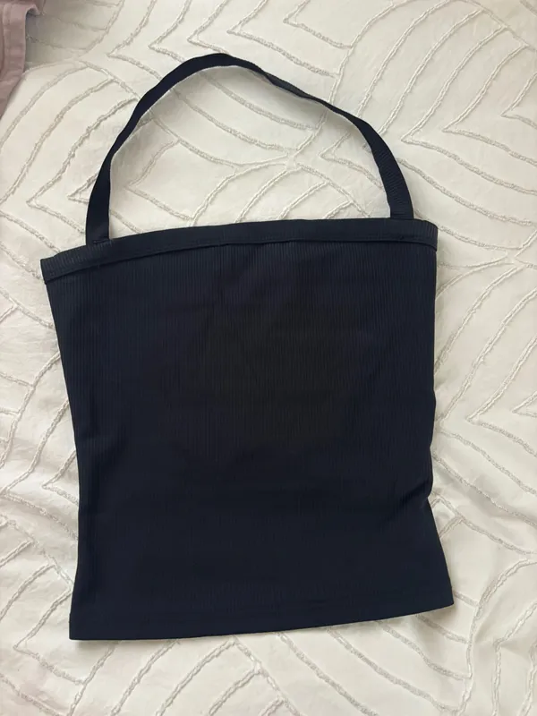 Black halter tank Size XS - Image 3
