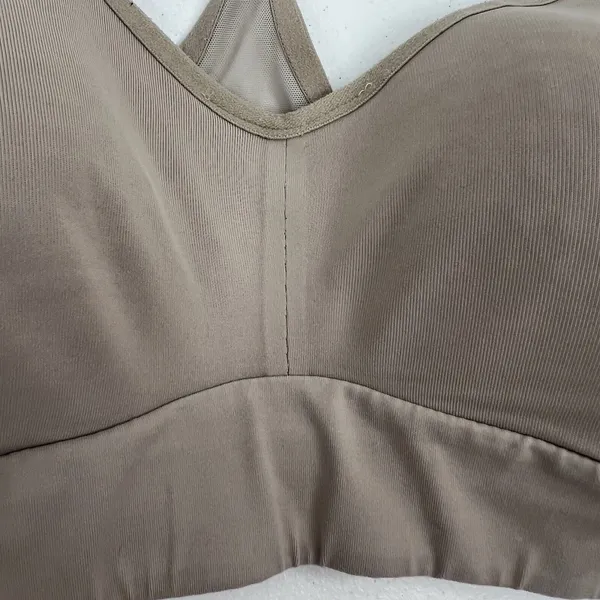 Lululemon Size 4 XS Speed Up Bra High Support for C/D Cup In Crepe Beige Stretch - Image 5