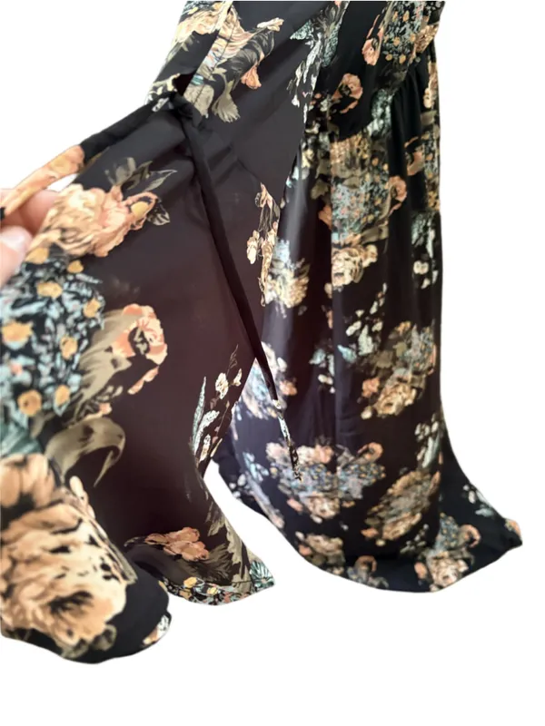 ROKOKO Black Floral Maxi Dress Size XL (22” PTP) NWT - Image 4