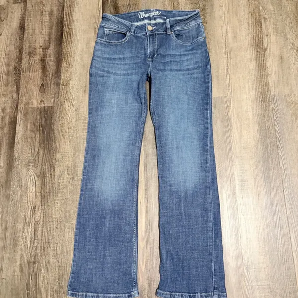 Wrangler Mae Boot Cut Jeans 7x30 Dark Wash Mid Rise Western Denim Western Rodeo - Image 3