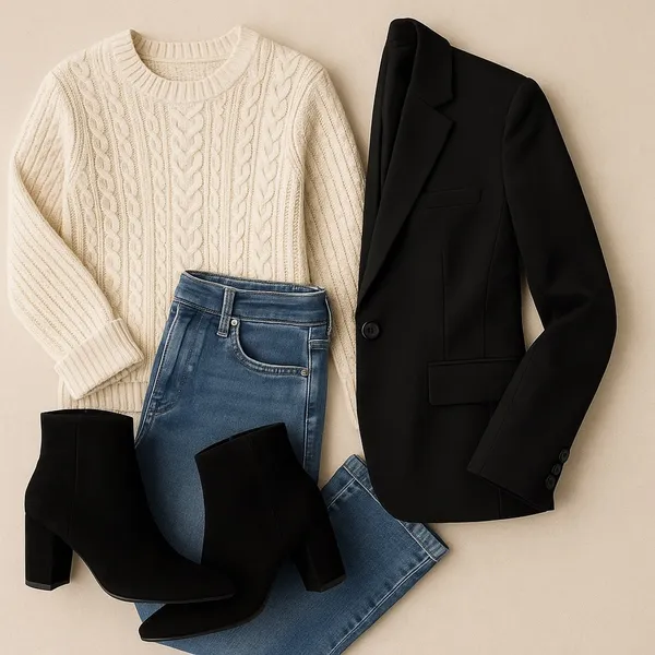 🖤 NIB Sugar Evvie Black Chelsea Booties | Pointed Toe | Sz 11 | Chunky Heel - Image 2