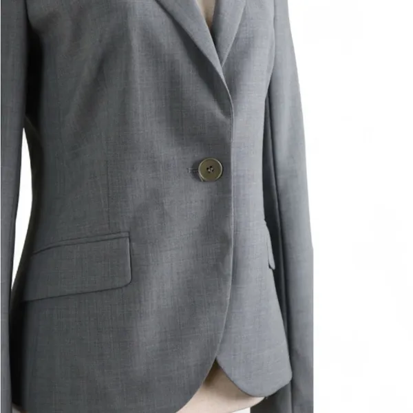 ❣️Theory Women’s Hayward Wool Classic Blazer in Solid Grey - Image 3