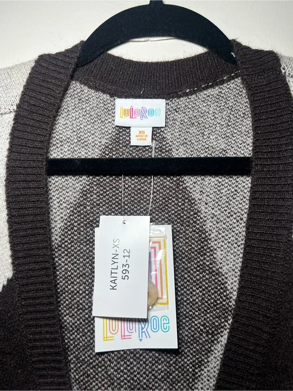 LuLaRoe Kaitlyn Geometric Button Cardigan - Image 2