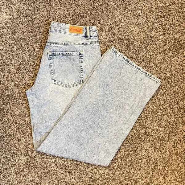 Coca-Cola By PacSun Light Indigo Low Rise Baggy Jeans Size 28 x 32 - Image 6