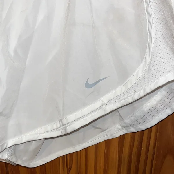 Nike Women's white Athletic lined Shorts - Image 2
