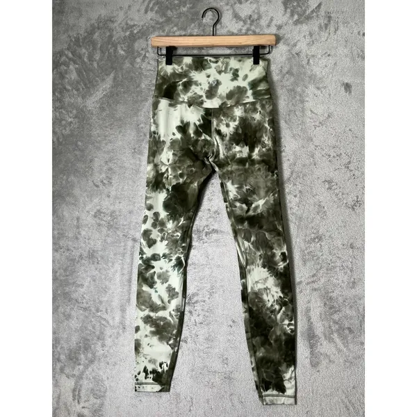 Lululemon Align High-Rise Leggings Olive Green Diamond Dye Tie Dye Yoga Leggings - Image 3